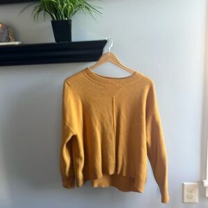 Cropped mustard sweater